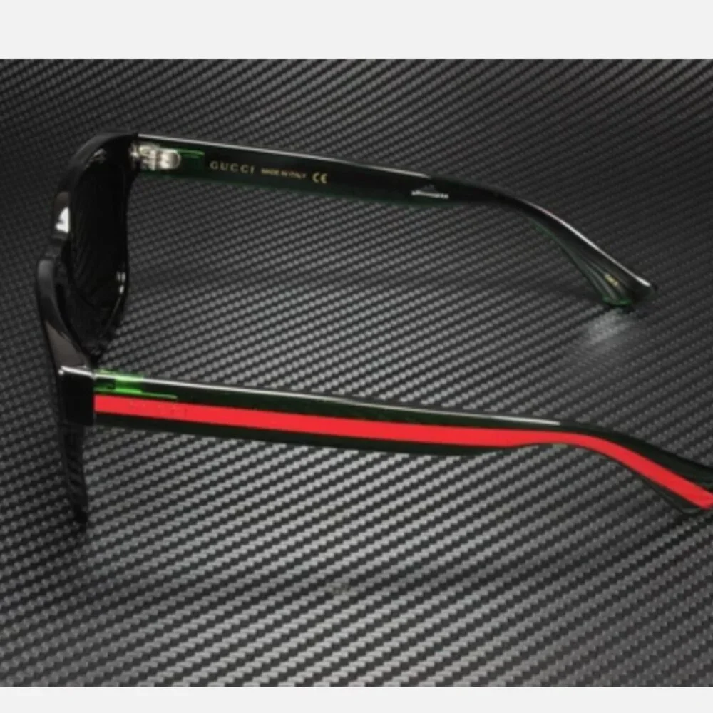 Men's New GUCCI Red Stripe Sunglasses With Case